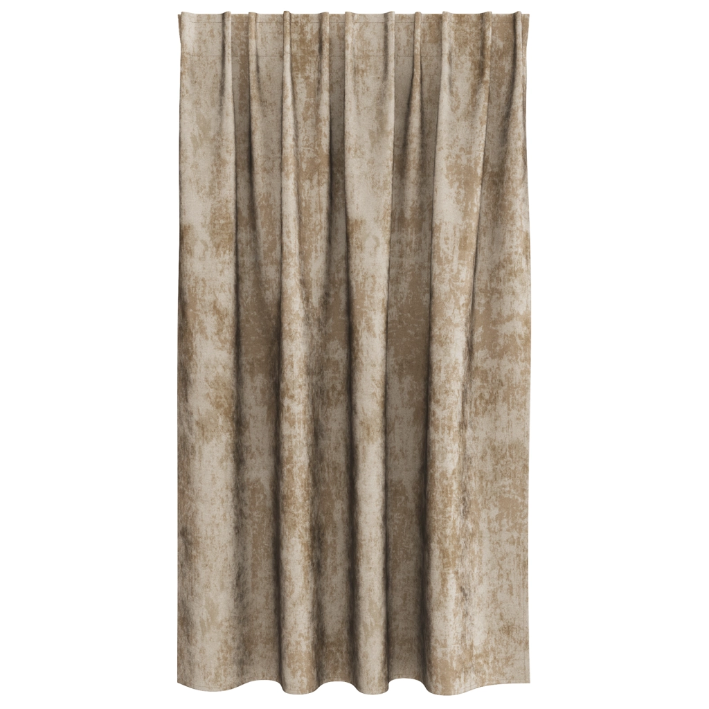 Tende in Velluto 2 pezzi con occhielli Champagne 140x140 cm