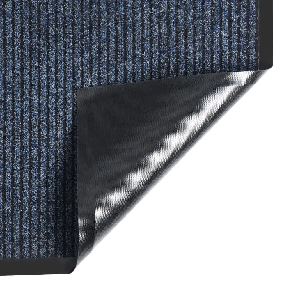 Zerbino | Tappetino Striato Blu 80x120 cm