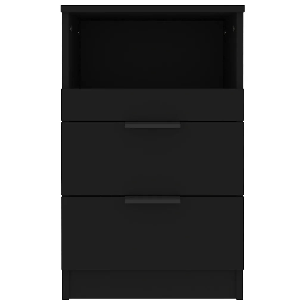 Comodino Nero in Legno Multistrato 811234