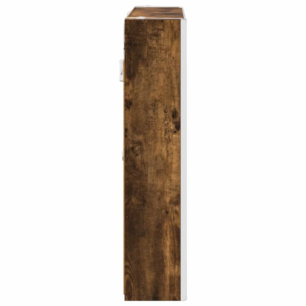 Mobiletto per specchio da bagno Rovere fumé 73.5 x 15.5 x 70 cm 889259