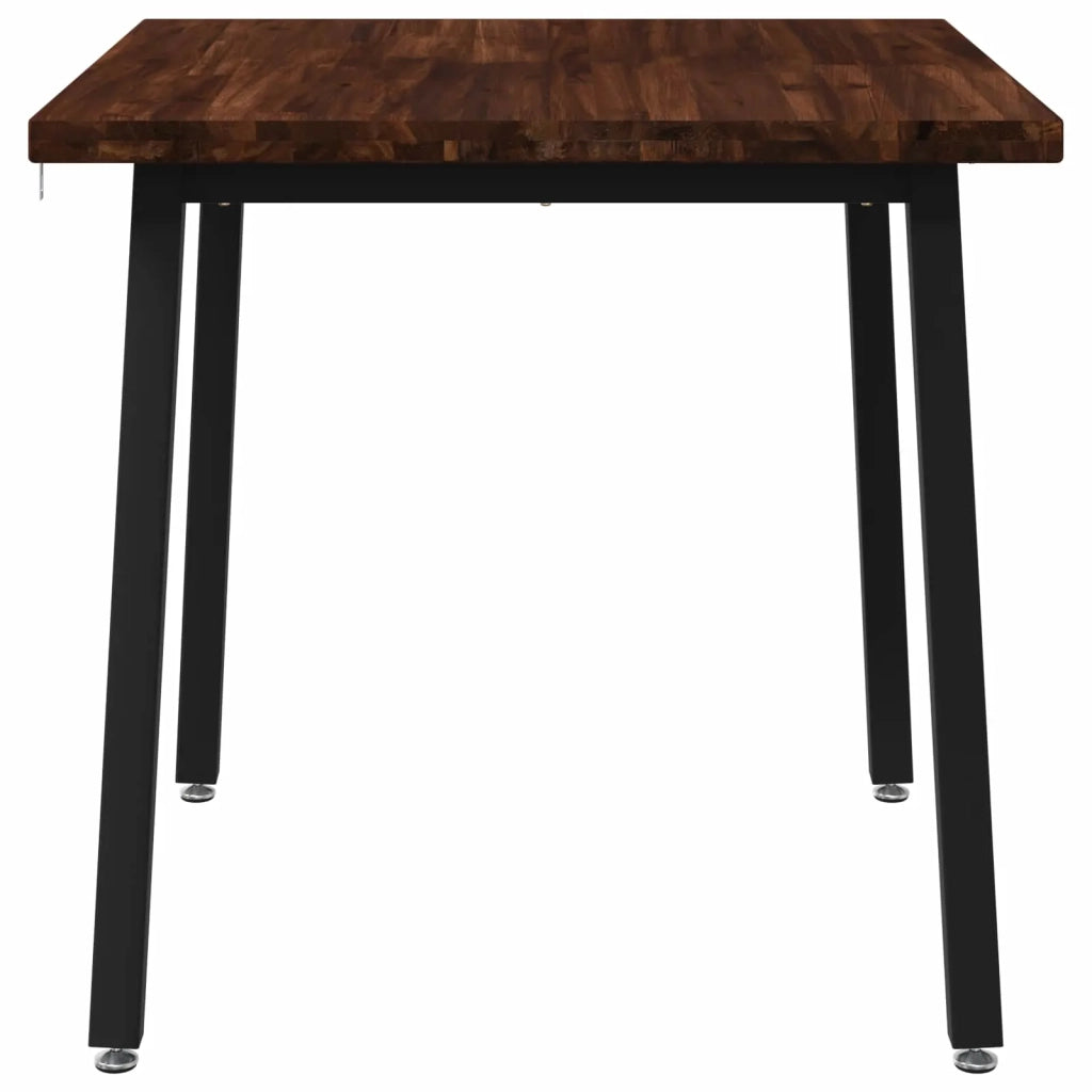 90 x 90 x 75 cm Legno di Acacia Massello Marrone scuro e Nero 937642