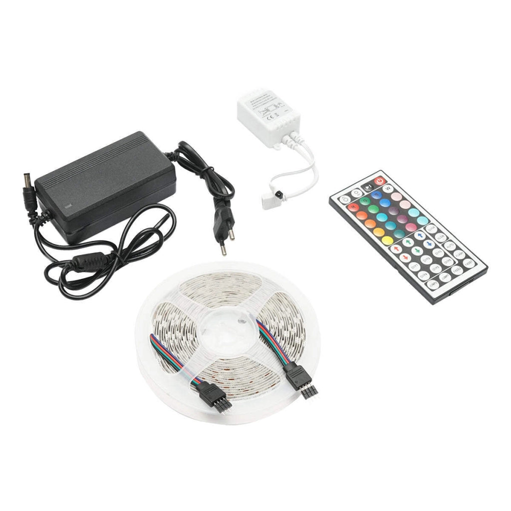 Striscia LED 5050 14,4W/m RGB, 12-220V rotolo 5m, 60 LED/m IP20