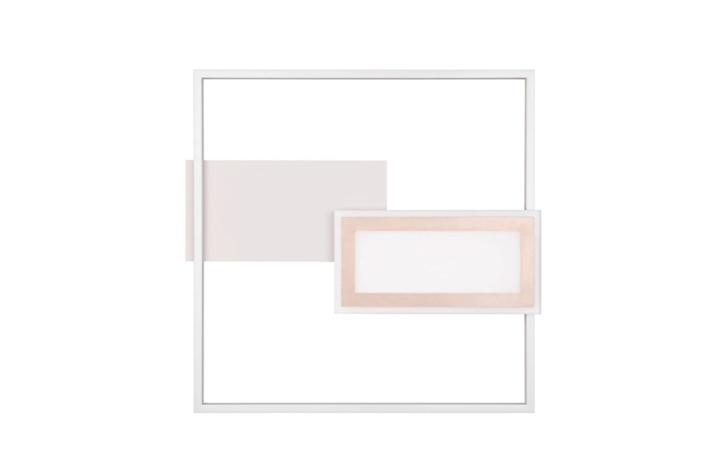 Lampada da soffitto LED geometrica SPIRO RL grigia 32W