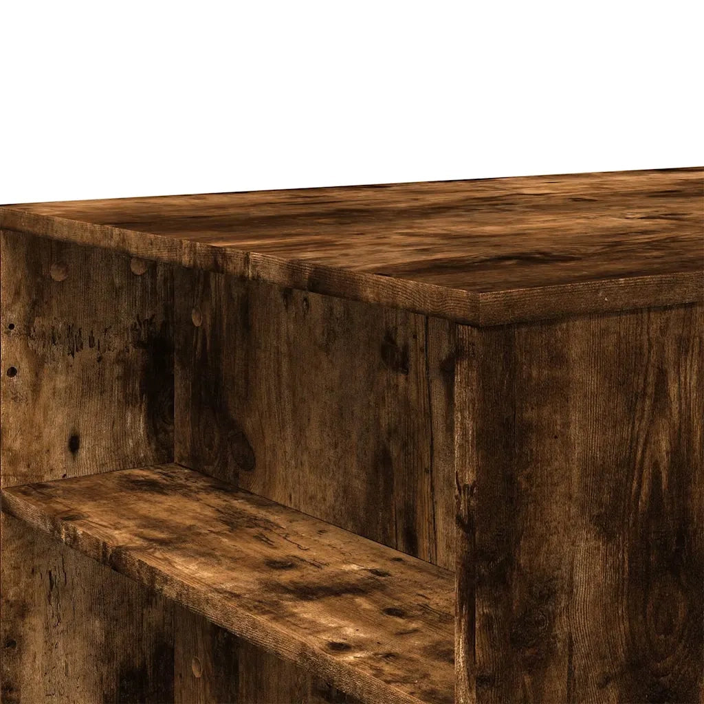Tavolino da Salotto-Tavolino da soggiorno-Tavolo Rovere Fumo 102x55x42 cm Legno Multistrato 861533