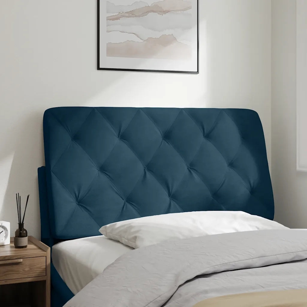 Cuscino Testiera Blu 100 cm in Velluto CFW2432586