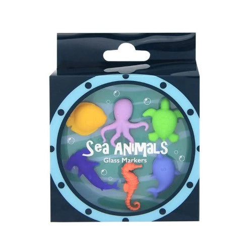 Segnabicchieri set sea animali