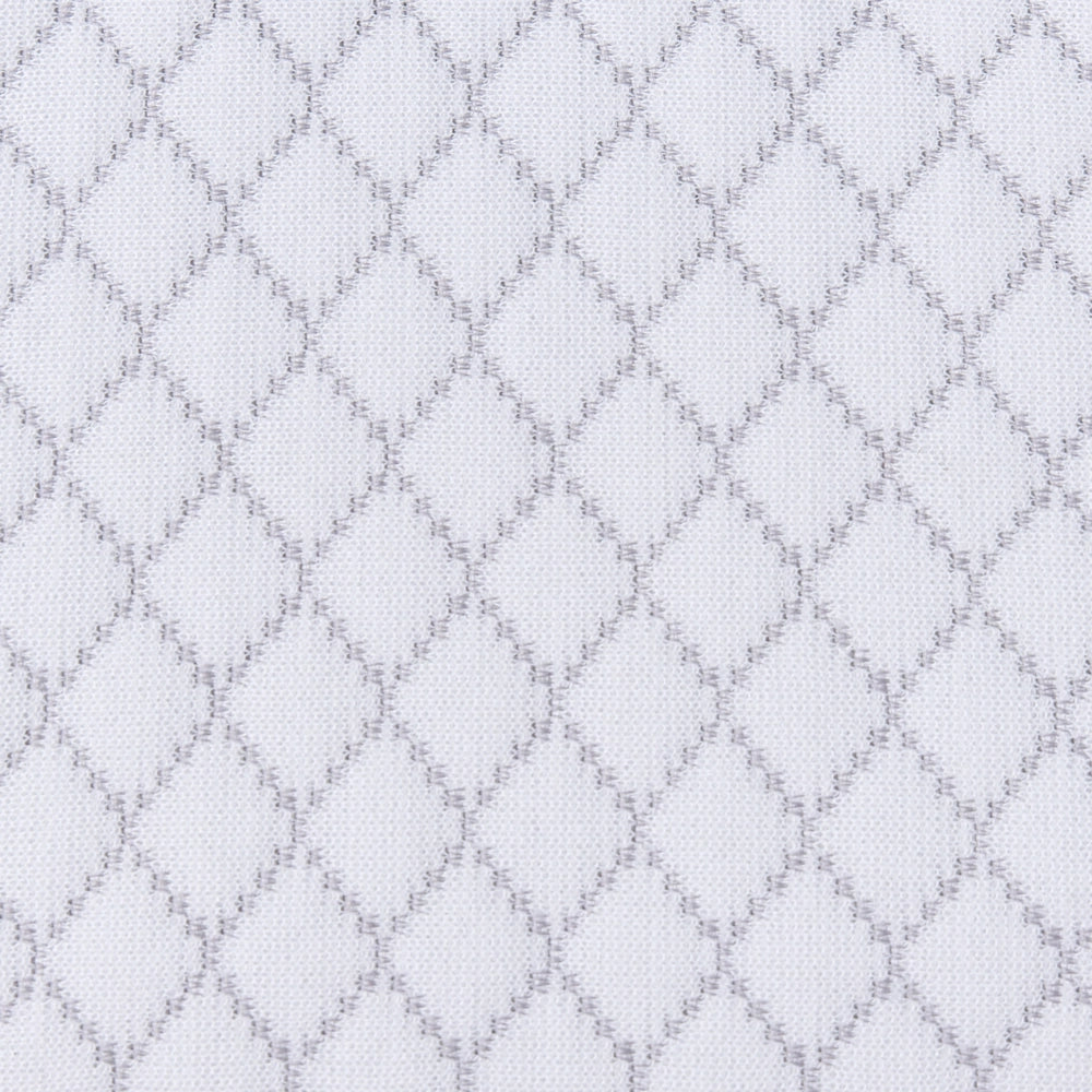 Cuscino ergonomico in memory foam per chi dorme sulla schiena 50 x 30 cm Bianco