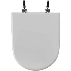 Sedile wc ceramica dolomite alpina bianco in legno