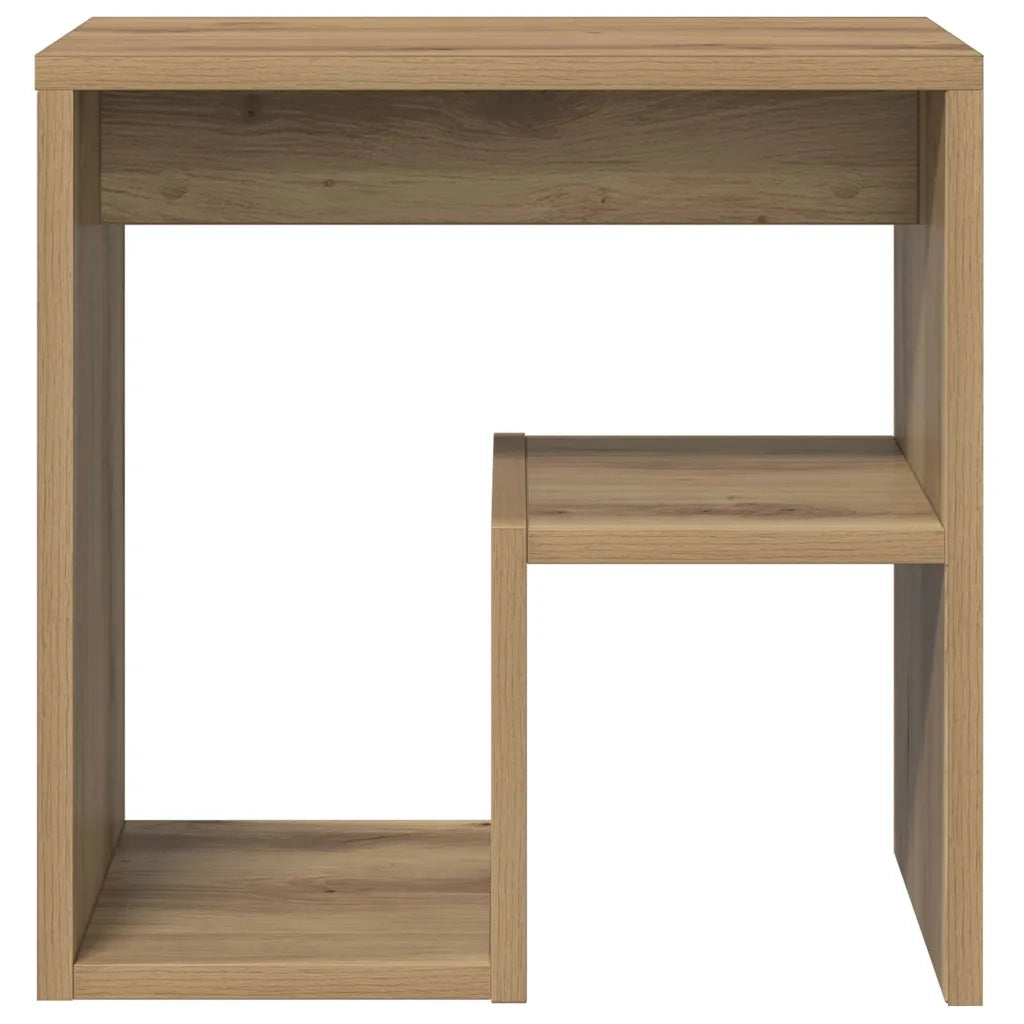 Comodini 2pz Rovere Artigianale 40x30x40 cm in Truciolato 856529