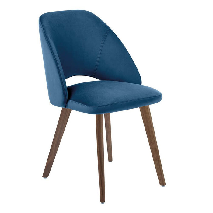 Set di 2 sedie in tessuto idrorepellente moderne - RYNEL Colore: Blu