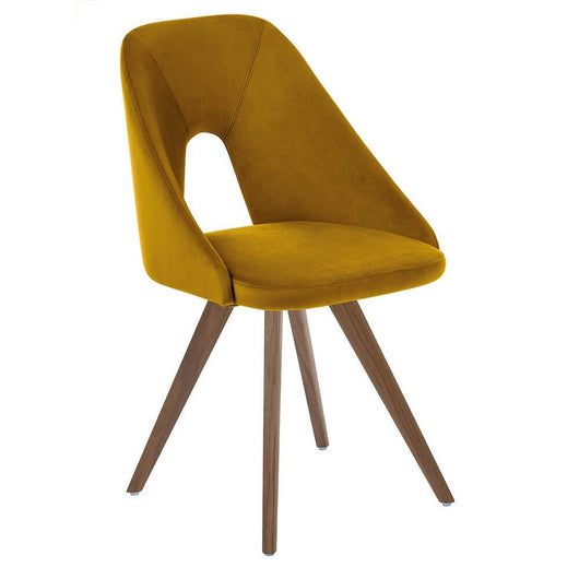 Set di 2 sedie in tessuto idrorepellente moderne - ERYNA Colore: Senape