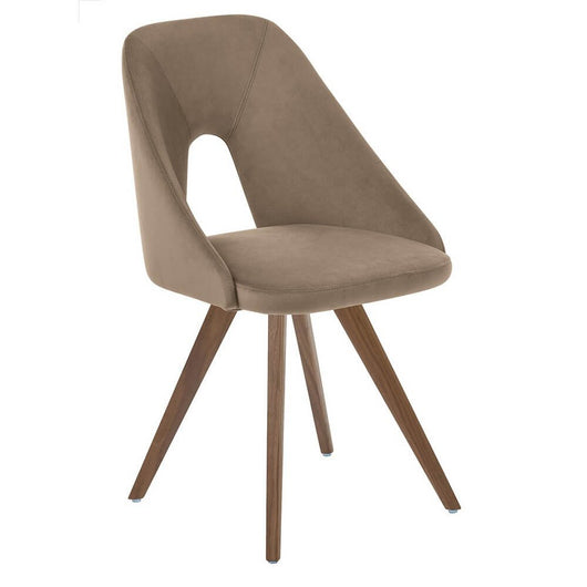 Set di 2 sedie in tessuto idrorepellente moderne - ERYNA Colore: Tortora