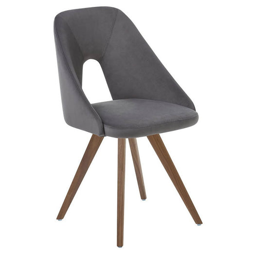 Set di 2 sedie in tessuto idrorepellente moderne - ERYNA Colore: Grigio