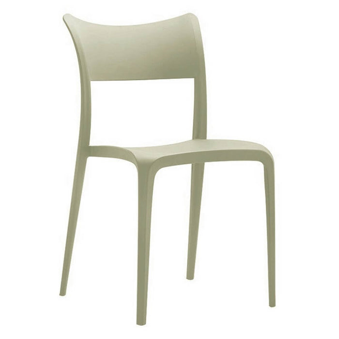 Set di 4 sedie impilabili in polipropilene moderne - LIVRA Colore: Verde Chiaro