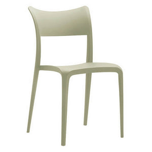 Set di 4 sedie impilabili in polipropilene moderne - LIVRA Colore: Verde Chiaro