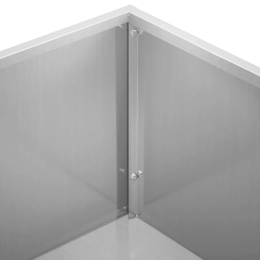 Vaso da giardino 2 pz Argento 80 x 30 x 49 cm Acciaio zincato 8005845