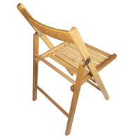 set 4 sedie pieghevoli naturali