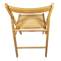 set 4 sedie pieghevoli naturali