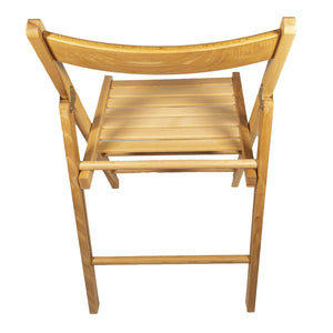 set 4 sedie pieghevoli naturali