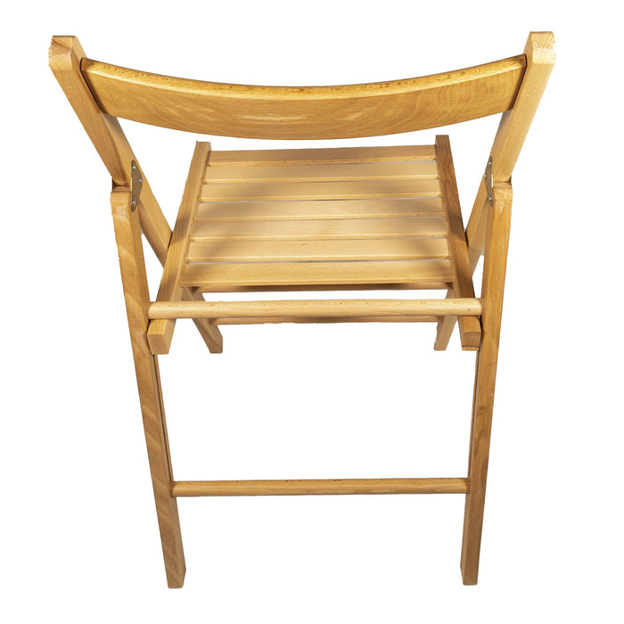 set 4 sedie pieghevoli naturali