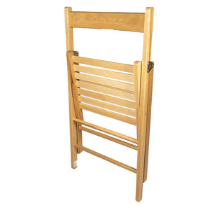 set 4 sedie pieghevoli naturali