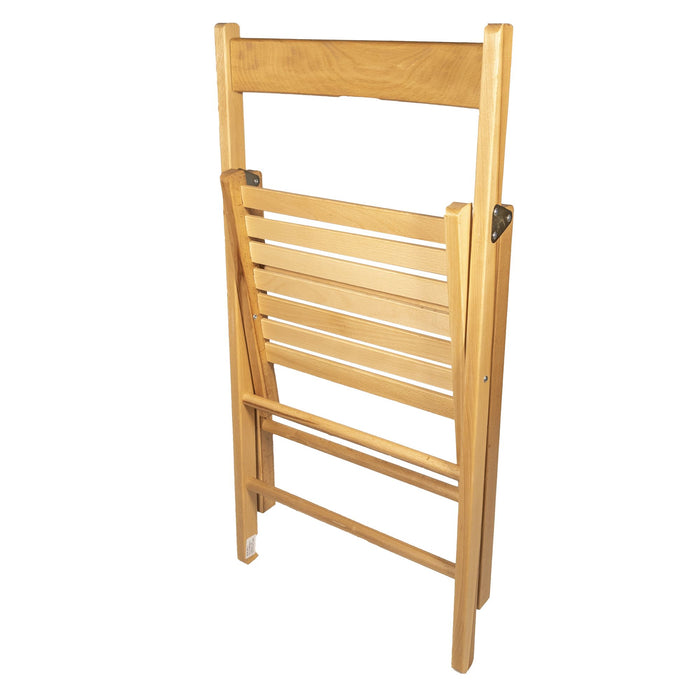 set 4 sedie pieghevoli naturali