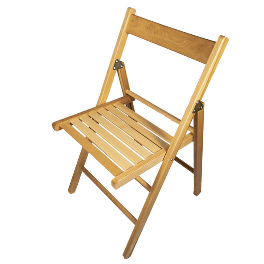 set 4 sedie pieghevoli naturali