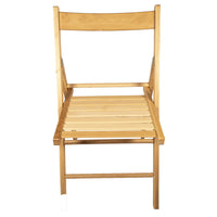 set 4 sedie pieghevoli naturali