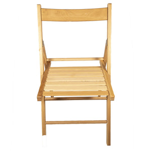 set 4 sedie pieghevoli naturali
