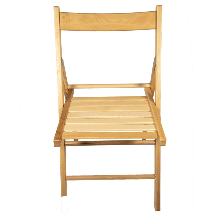 set 4 sedie pieghevoli naturali