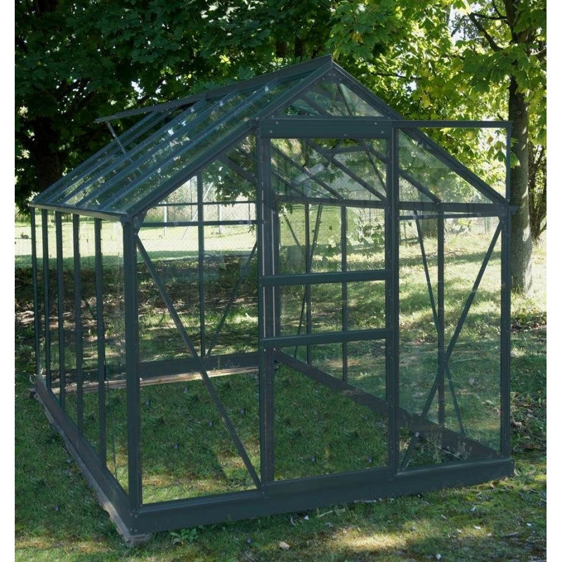Serre en verre SEKURIT 106 4 mm - 5,77mÂ² - Gris anthracite