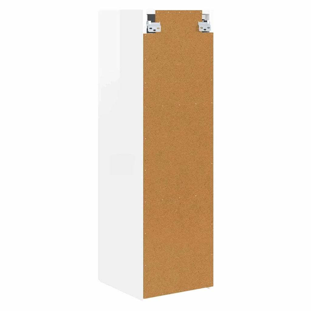 Mobile TV da parete-Mobile TV a Muro-Credenza TV Bianco Lucido 30 x 31 x 100 cm