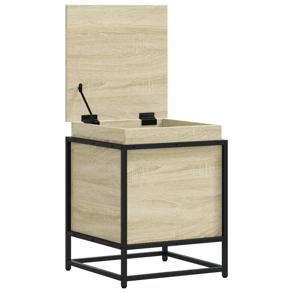 Contenitore con Coperchio Rovere Sonoma 40x40x51,5cm Truciolato 848790