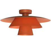 Plafoniera decorativa Plato 1xE27 arancione metallo Luminex