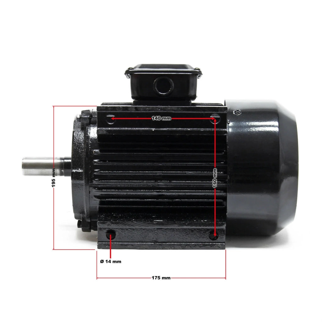 Motore asincrono trifase con rotore in rame 2 poli 3k watt 400v IP44 elettrico 16_0002444
