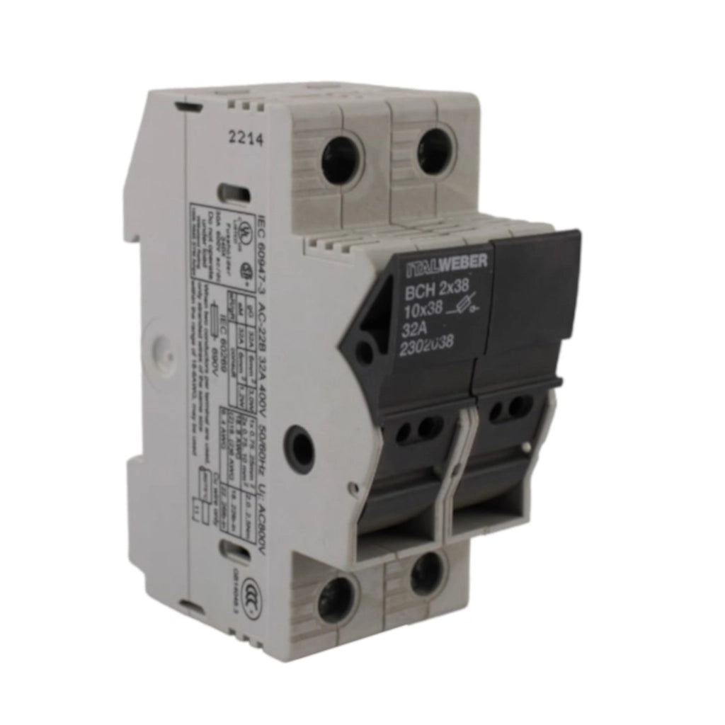 Porta fusibile sezionatore 2P 32A 10X38 Italweber