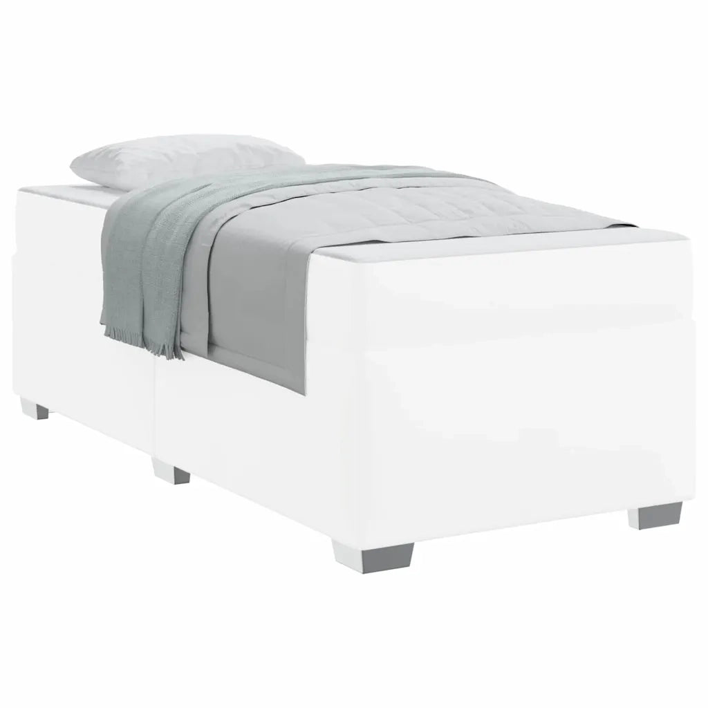 vidaXL Struttura del letto Bianco 90 x 200 cm Pelle sintetica