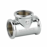 Tee uguale ottone cromato 3/8