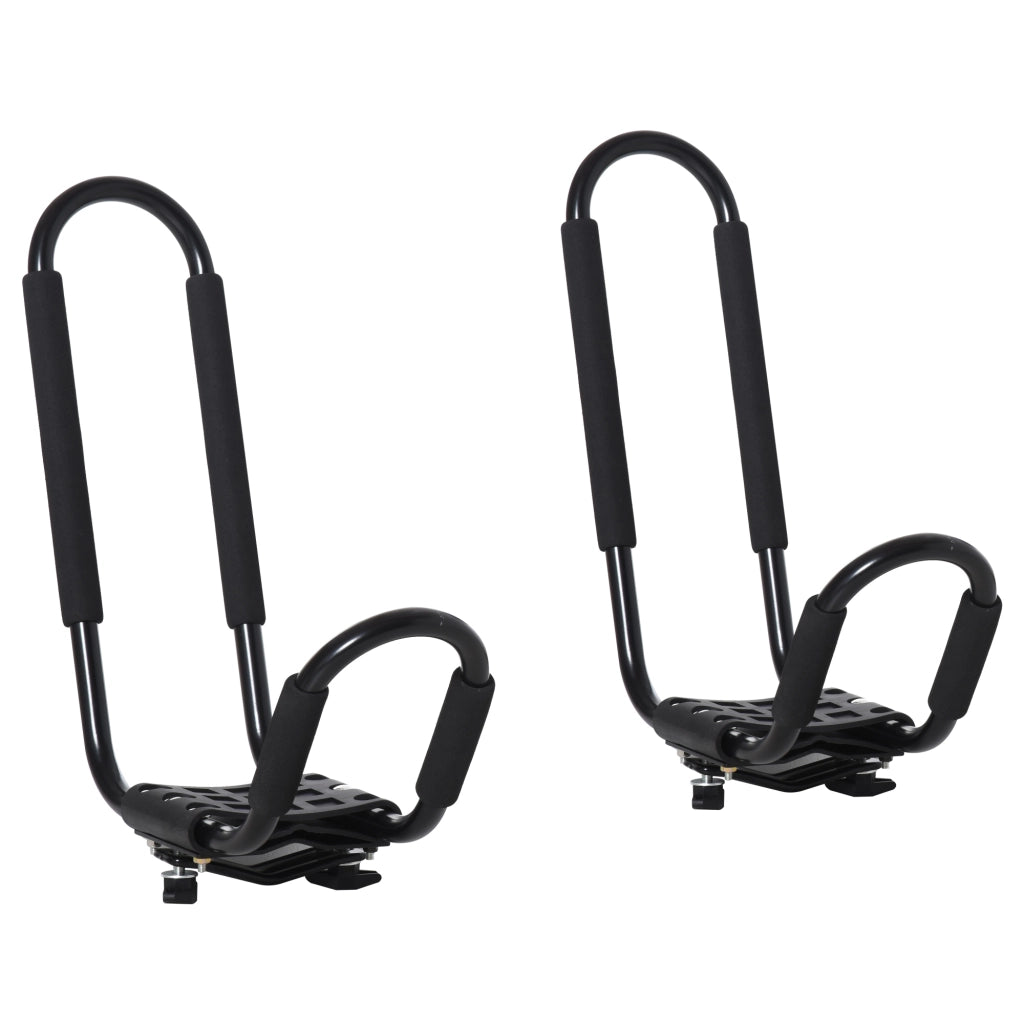 Set 2 Staffe Porta Kayak Universali ¨C Zephmum ¨C Nero, 46x16.5x47cm