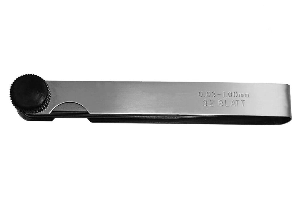 Spessimetro Calibro Spessori 32 lame 0,03mm 1,00mm Misuratore Spessori Fessure