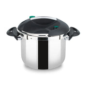 Pentola a pressione rapida 10 litri, acciaio inox 18/10, diametro 24 cm, valvola sicurezza, adatta induzione - SOGO