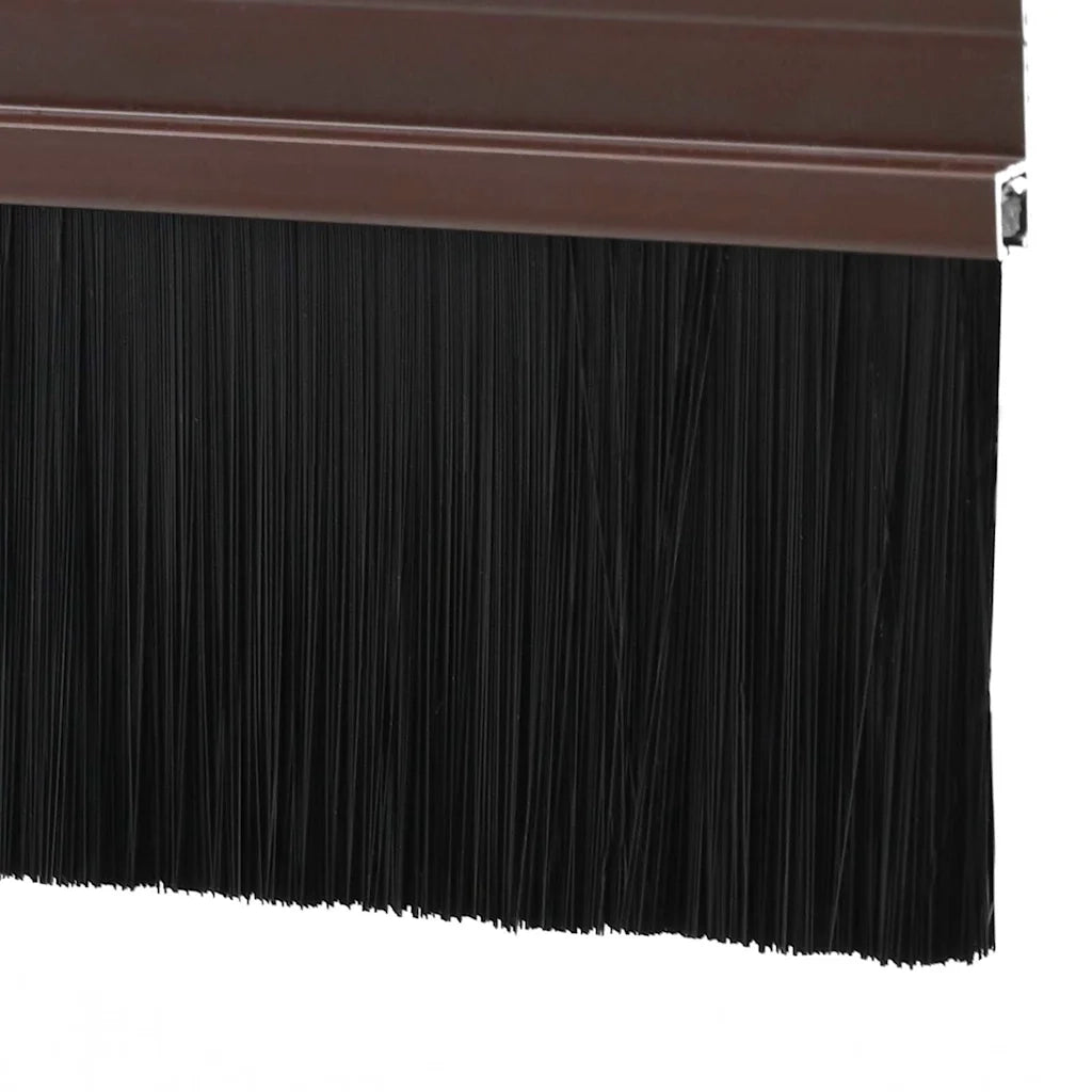 Spazzole per porte autoadesive 2 pz Marrone 100 cm CFW3759401