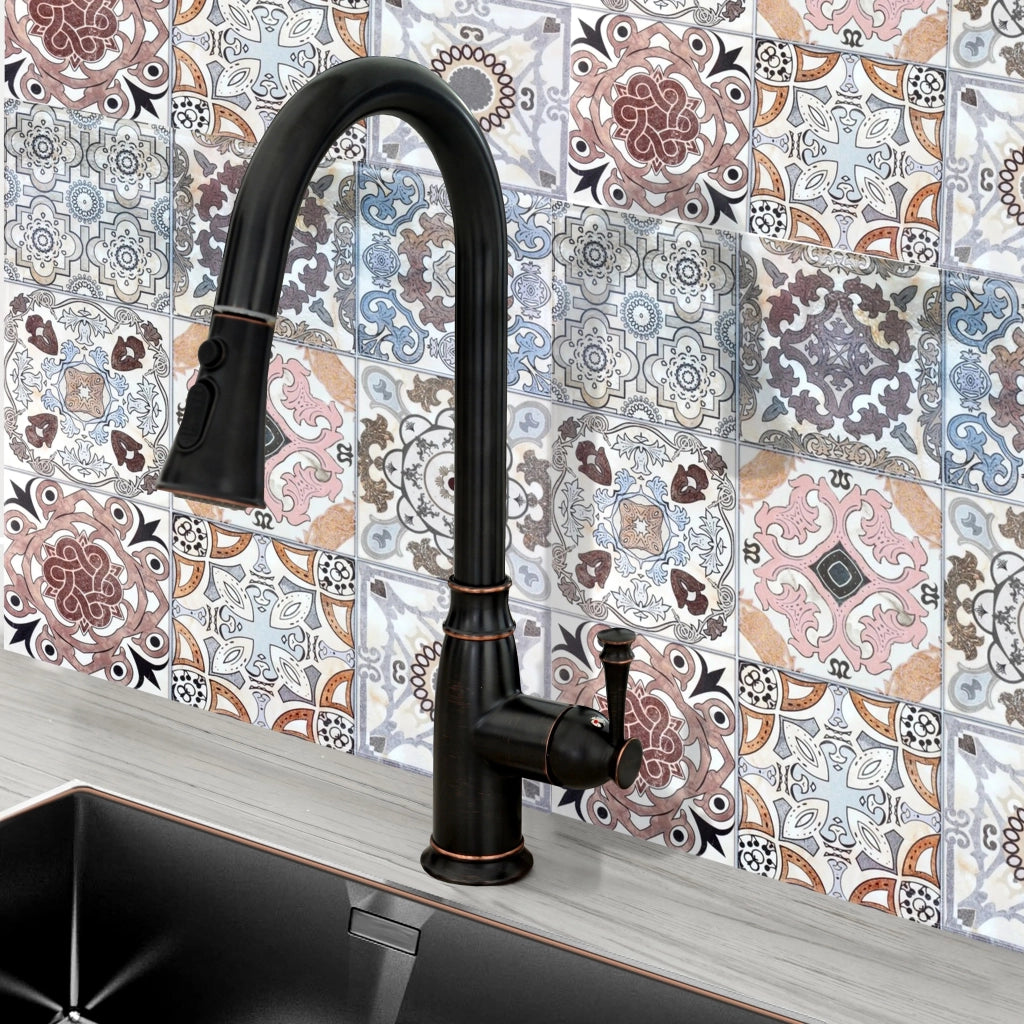 Rubinetto Da Cucina Rea Deco Old Black High