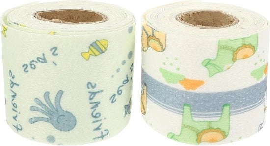 Strisce di taglio per ruote di hamster - 2 rotoli per taglio unghie di hamster con statica, non tessuto
