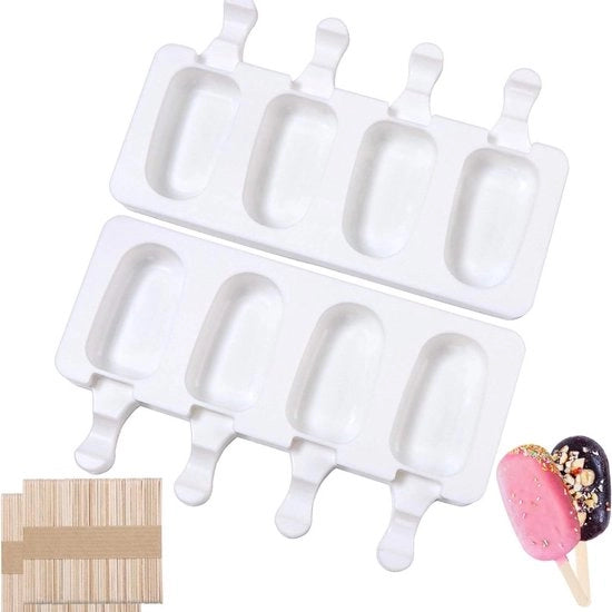 Set di forme per gelato e caramelle in silicone, BPA-free, set di forme per gelato, caramelle e lolly, set di forme per dessert in silicone