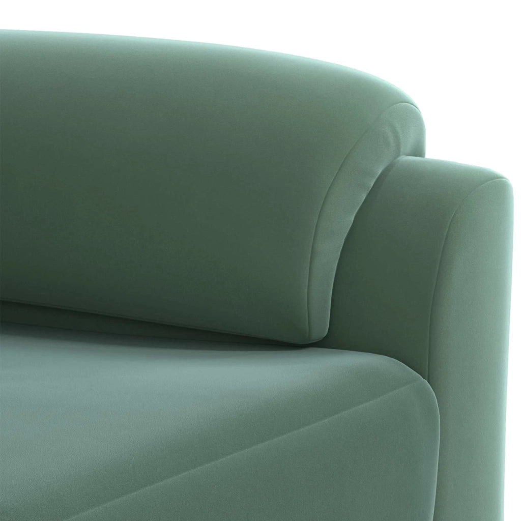 Set di divani 2 pcs Verde Mare Velluto 3430431