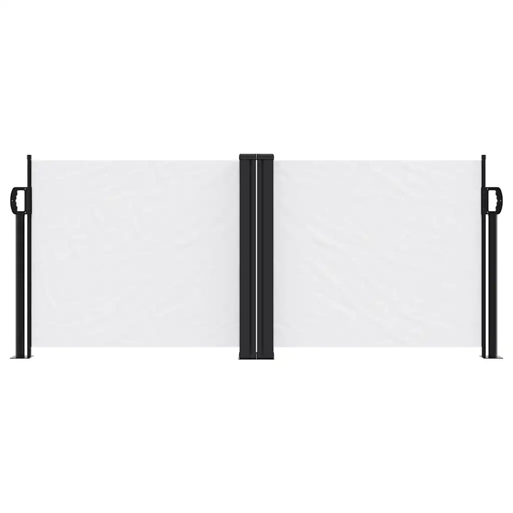 Tenda da Sole Laterale Retrattile Bianca 100x600 cm 4004586