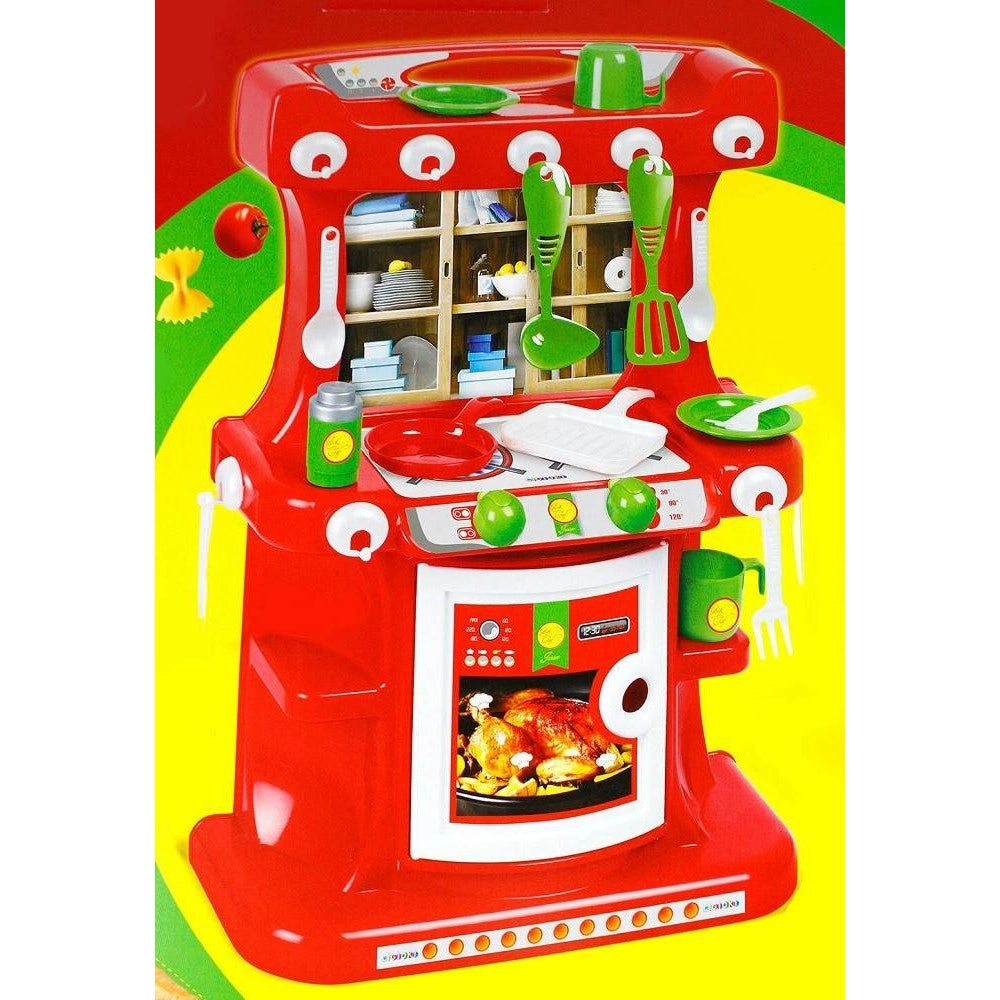 Trade Shop - Cucina Giocattolo Bambine Mestolo Pentole Posate Padella Tazzine 15 Pz Utensili -