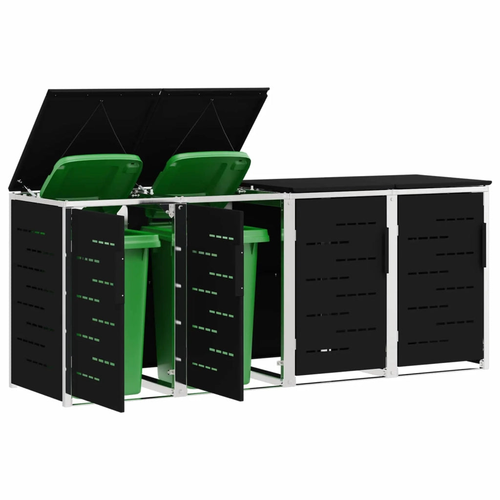Stoccaggio contenitore a ruote Nero 276 x 77,5 x 112,5 cm 3422239
