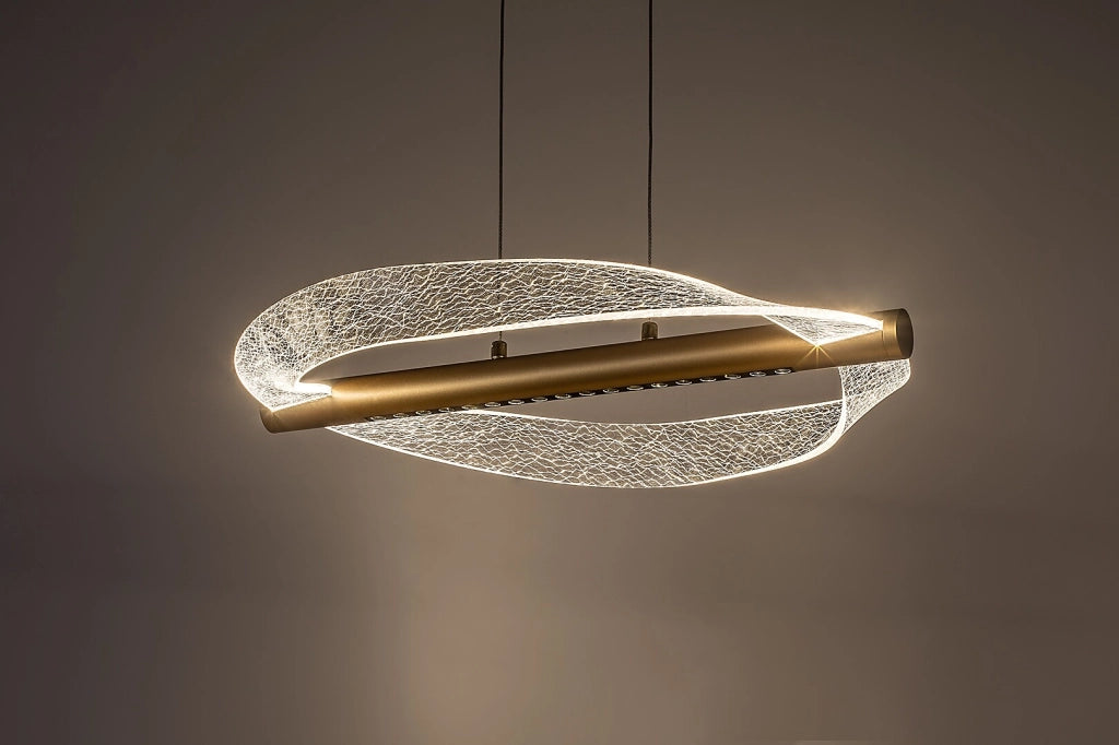 Lampada sospesa LED Olyssia Rabalux oro ondulata IP20